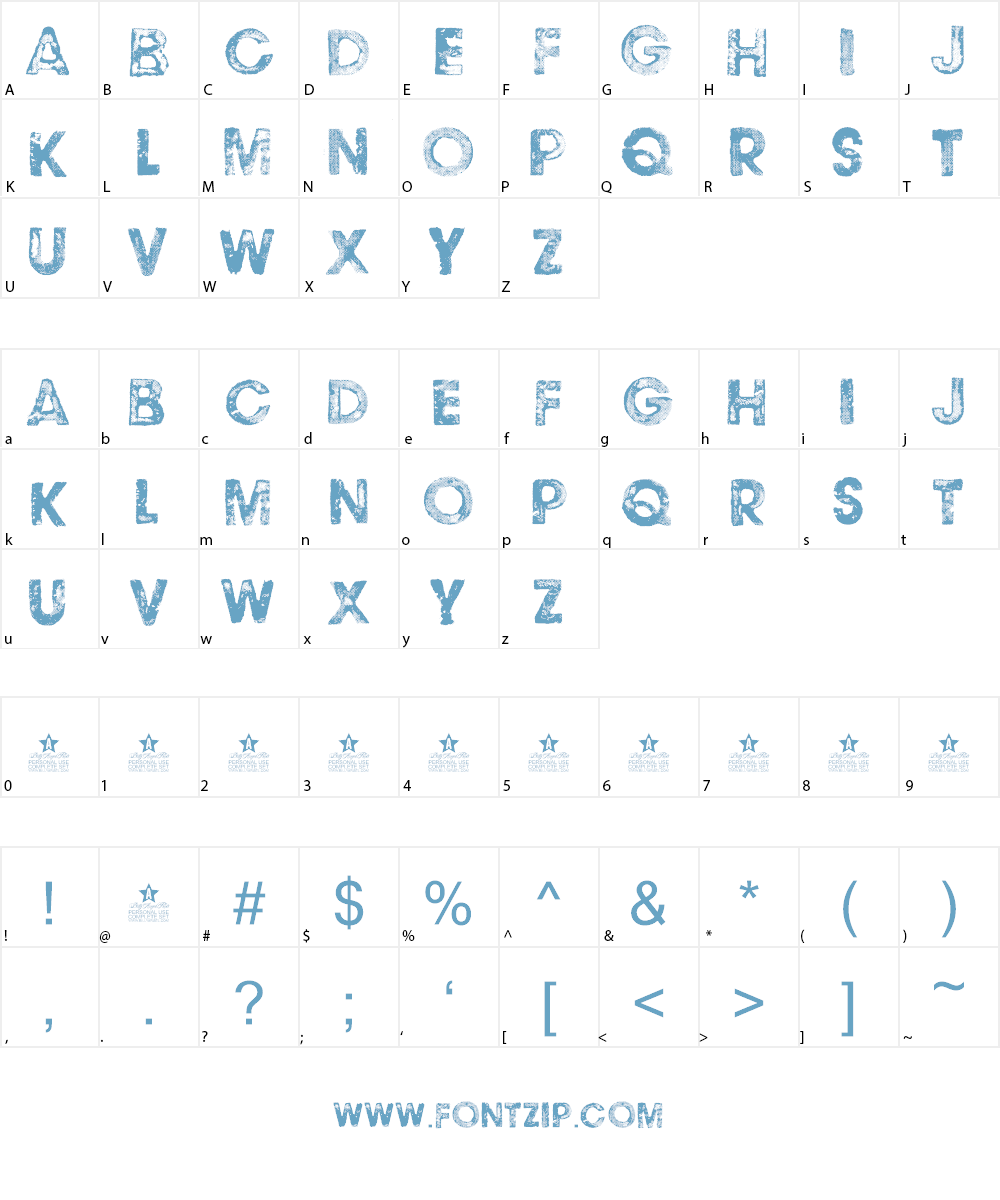 BLACK NAPKINS Personal Use Font Character